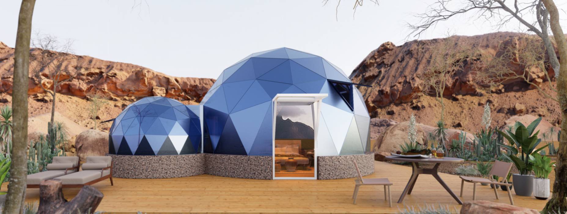 两当县球形智能光伏玻璃星空房